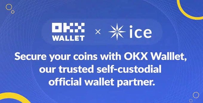 Ice OKX BSC Contract Address: 0xc335df7c25b72eec661d5aa32a7c2b7b2a1d1874